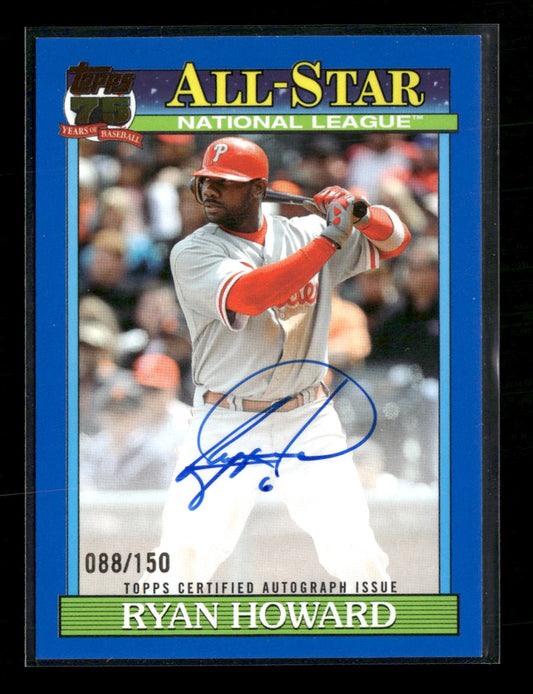 2026 Topps Baseball All-Stars Autographs Blue Ryan Howard #/150 Auto #91AS-RH
