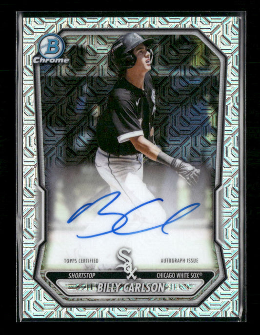 2026 Bowman Chrome Autographs Mojo Refractors Billy Carlson Auto #BMA-BC