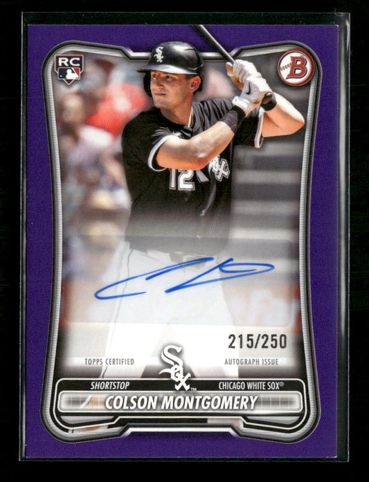 2026 Bowman Rookie and Veteran Purple Colson Montgomery Auto #/250 #PRV-CM