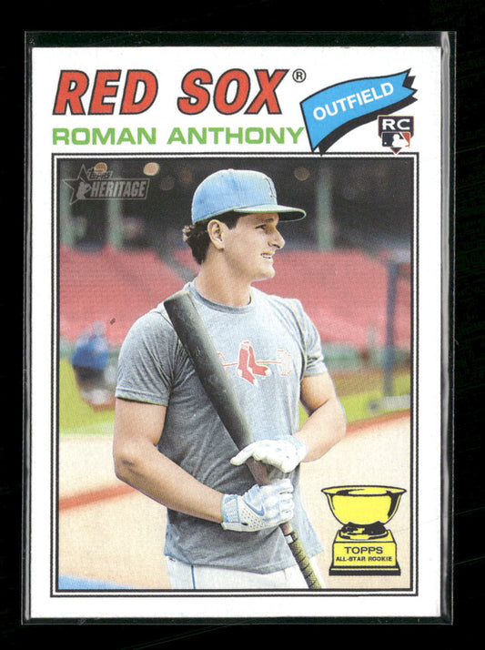 2026 Topps Heritage Image Variation Roman Anthony Rookie #86