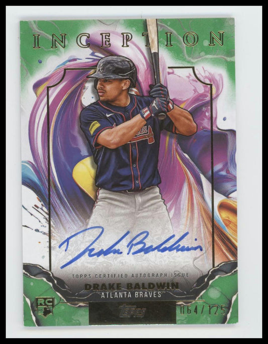 2025 Topps Inception Drake Baldwin Auto Green /125  #RESA-DBA