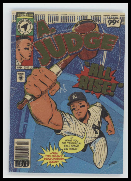 2022-23 Topps Project 100 Silver Foil Stamped Logo Aaron Judge #/299 #46