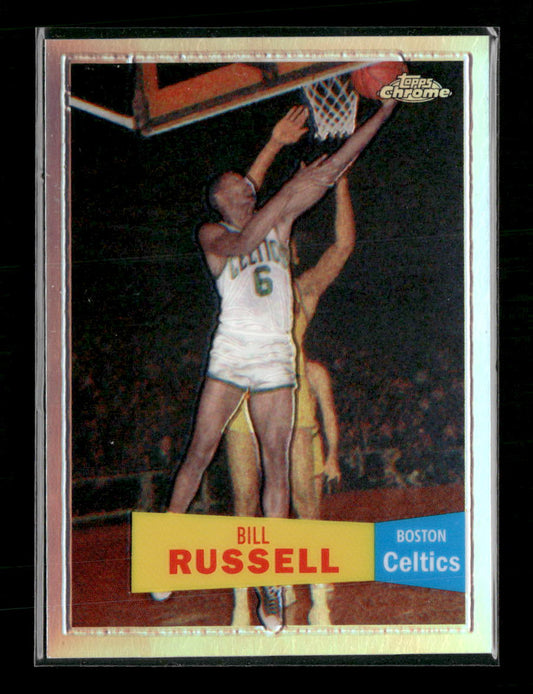 2007-08 Topps Chrome 1957-58 Variations Refractors Bill Russell #/999 #6
