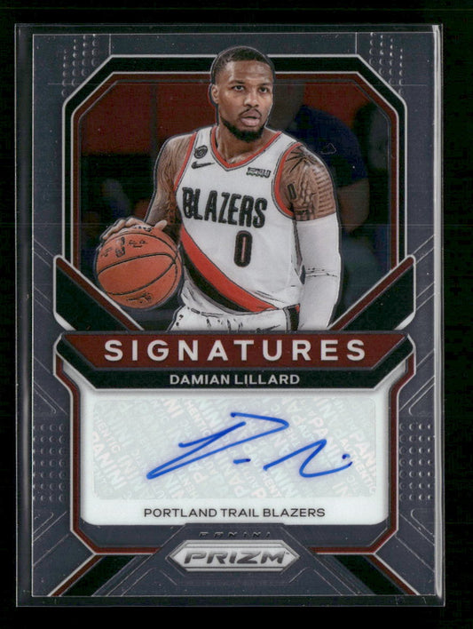 2020-21 Panini Prizm Signatures Damian Lillard Auto #SI-DLI