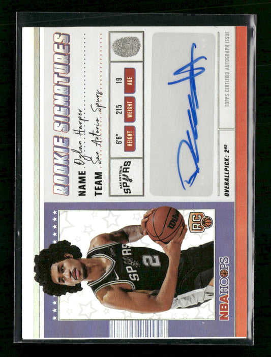 2026 Topps NBA Hoops Dylan Harper Rookie Signatures #HRS-DH