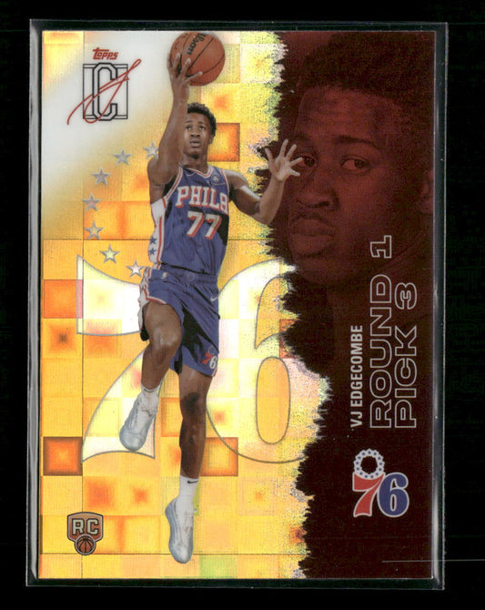 2025-26 Topps Signature Class Chrome Pandora Yellow Refractors VJ Edgecombe #130