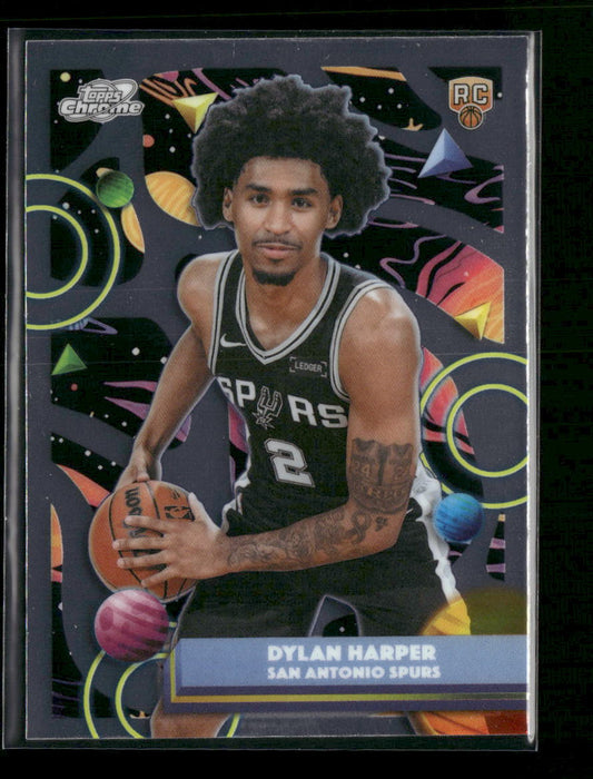 2025-26 Topps Chrome Cosmic Dylan Harper Rookie #186