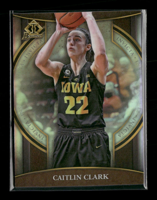 2022-23 Bowman University Chrome Bowman Invicta Caitlin Clark #BI-15