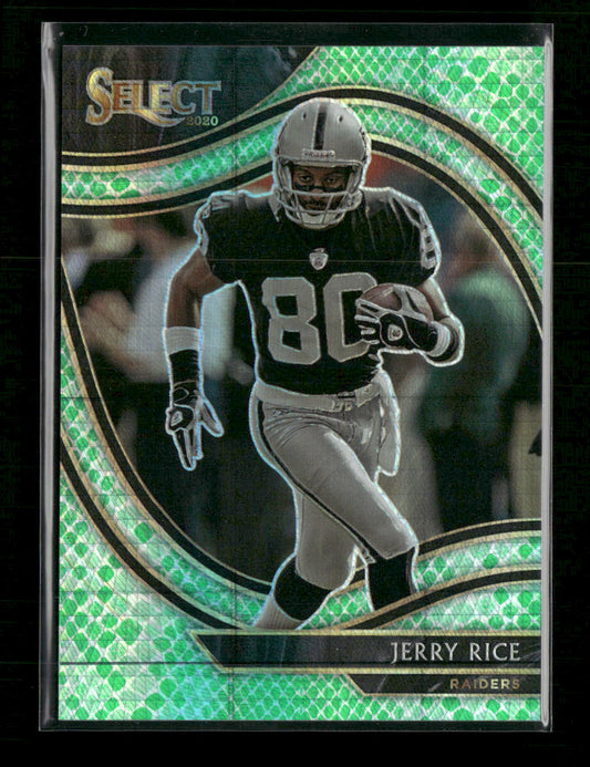 2020 Panini Select Dragon Scale Prizm Jerry Rice #/67 #320