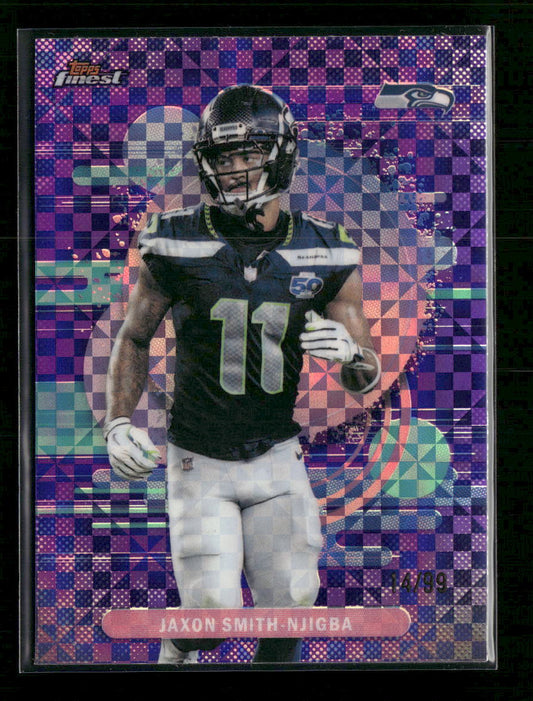 2025 Finest Purple X-Fractor Jaxon Smith-Njigba #/99 #177