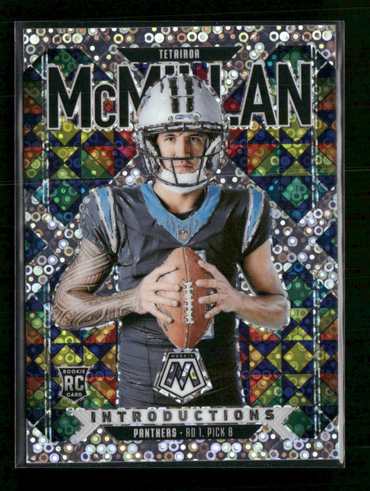 2025 Panini Mosaic Introductions No Huddle Silver Tetairoa McMillan #8