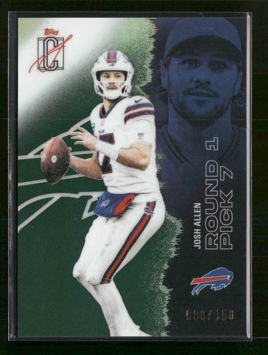 2025 Topps Signature Class Autographs Green Josh Allen #/150 Auto #7