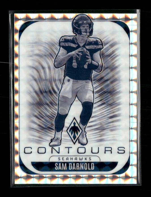 2025 Panini Phoenix Contours Silver Pyramids Prizm Sam Darnold #/299 #29