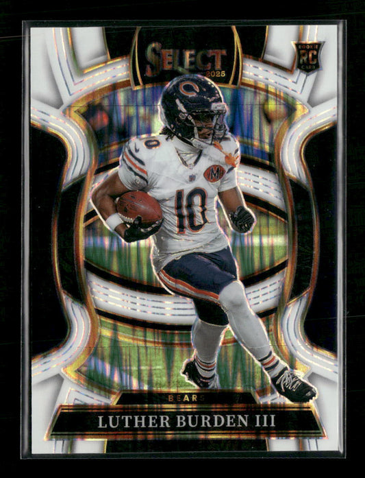 2025 Panini Select White Prizm Shock Luther Burden III Rookie #/799 #72