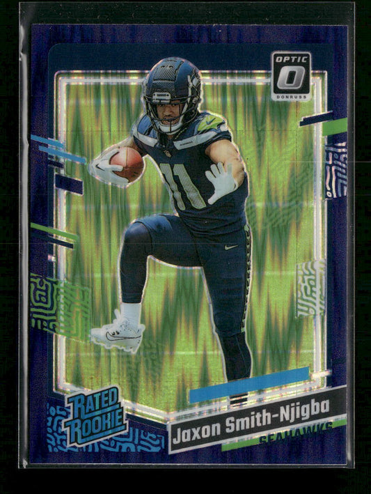 2023 Donruss Optic Purple Shock Jaxon Smith-Njigba Rookie #293