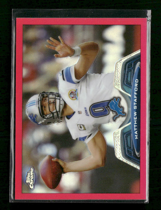 2013 Topps Chrome Pink Refractors Matthew Stafford #/399 #140