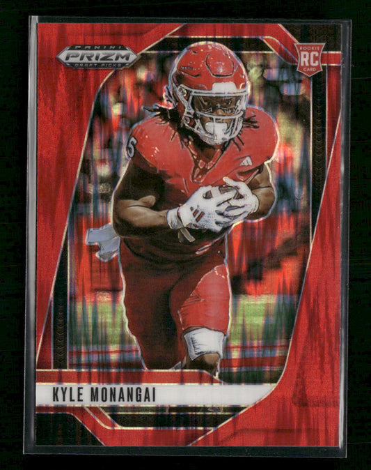 2025 Panini Prizm Draft Picks Prizms Red Flash Kyle Monangai #/49 #108