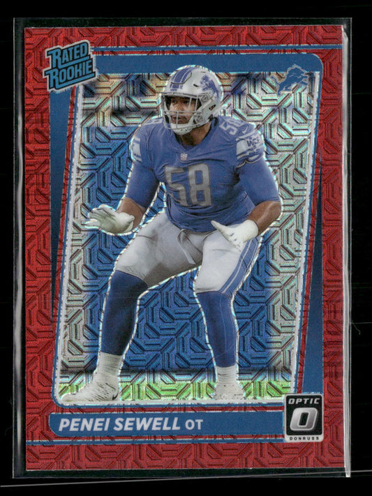 2021 Donruss Optic Red Mojo Penei Sewell Rookie #260