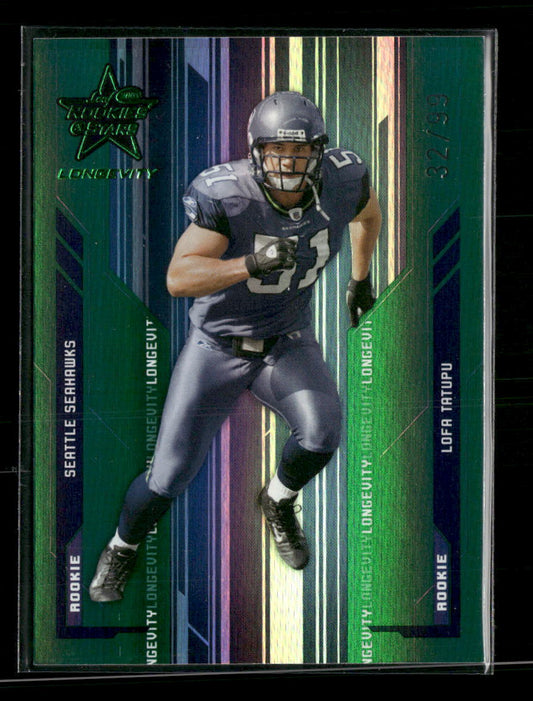 2005 Leaf Rookies & Stars Longevity Lofa Tatupu Rookie #/99 #119