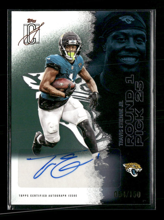2025 Topps Signature Class Autographs Green Travis Etienne Jr. #/150 Auto #27