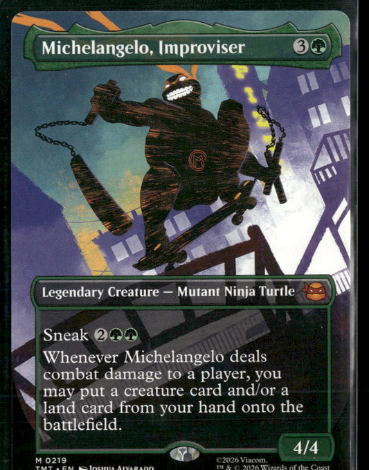 Teenage Mutant Ninja Turtles Michelangelo, Improviser (Borderless) #219