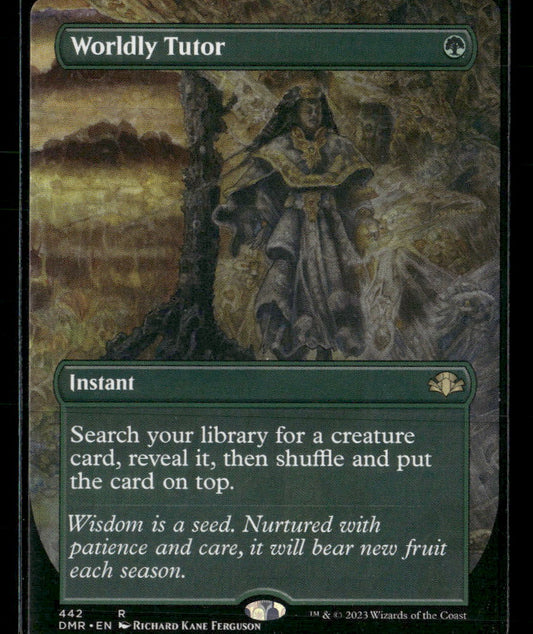 Dominaria Remastered Worldly Tutor (Borderless) #442