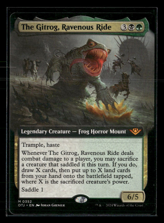 Outlaws of Thunder Junction The Gitrog, Ravenous Ride (Extended Art) #352
