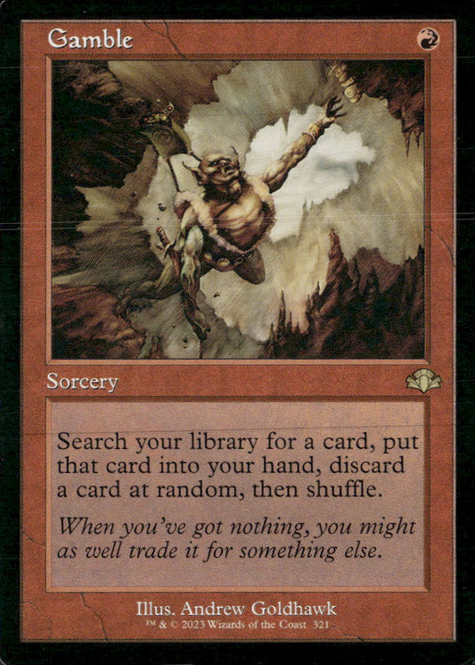 Dominaria Remastered Gamble (Retro Frame) #321