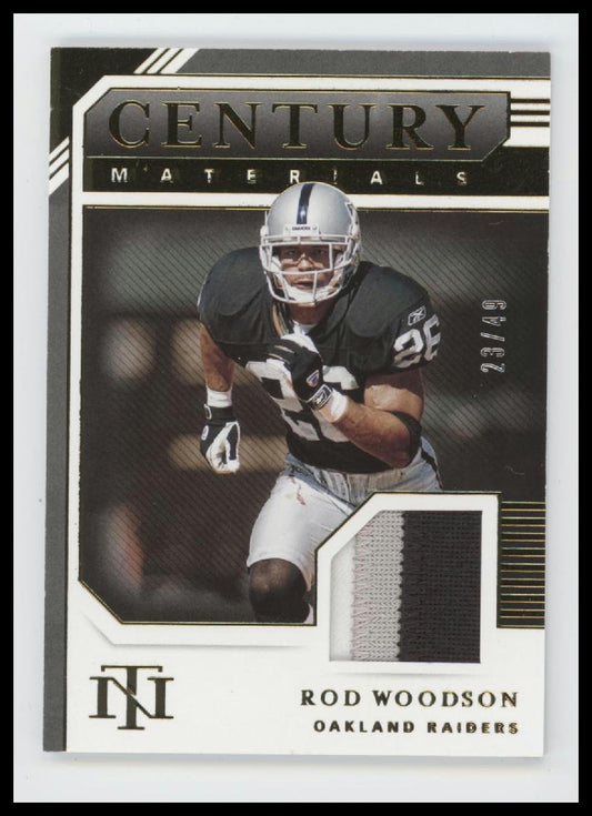 2020 Panini National Treasures Century Materials #/49 Rod Woodson #CM-ROW