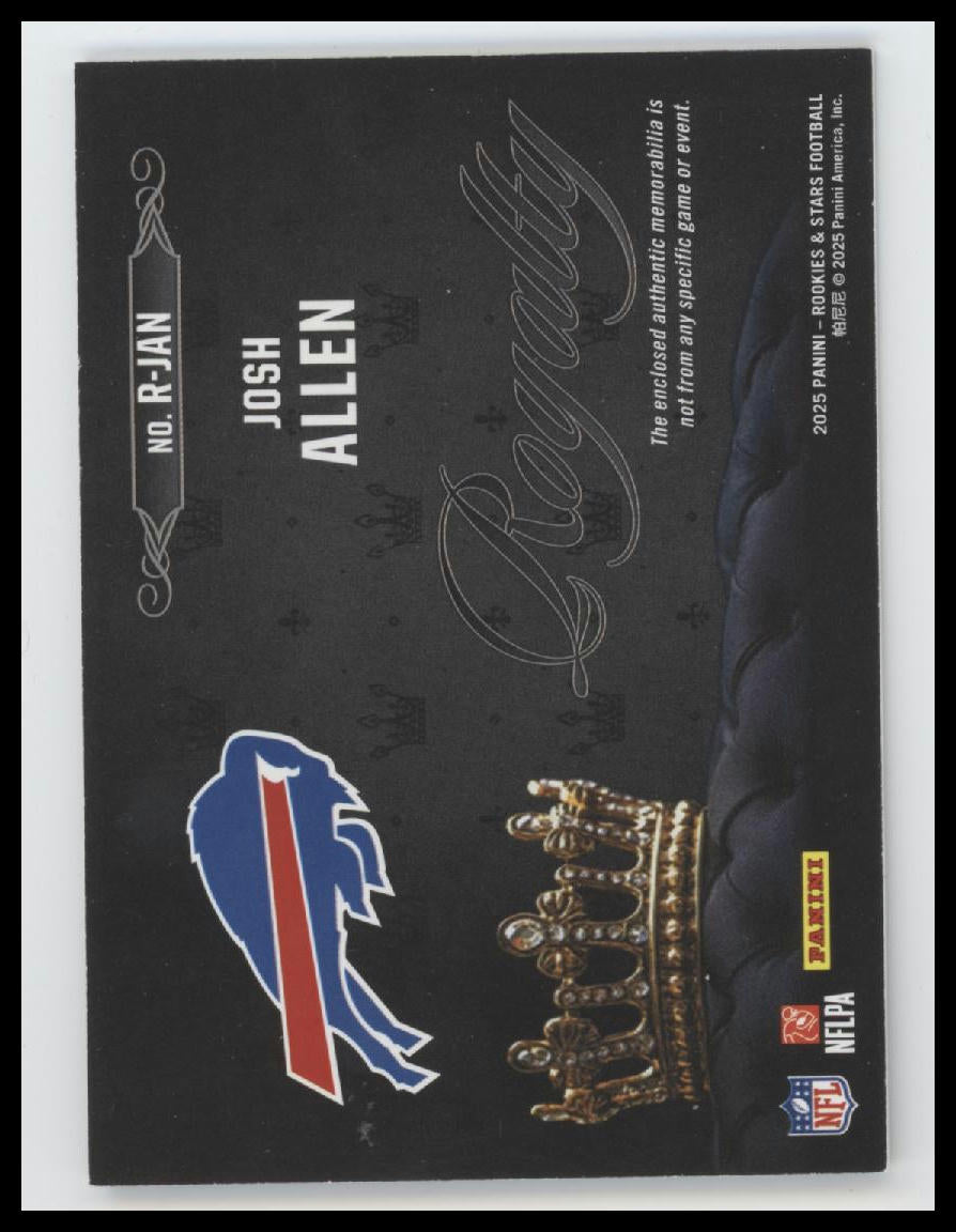 2025 Panini Rookies & Stars Royalty Josh Allen #R-JAN