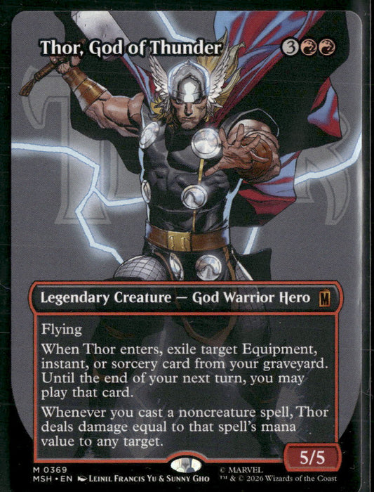 Marvel Super Heroes Thor, God of Thunder (Borderless) (0369) #369