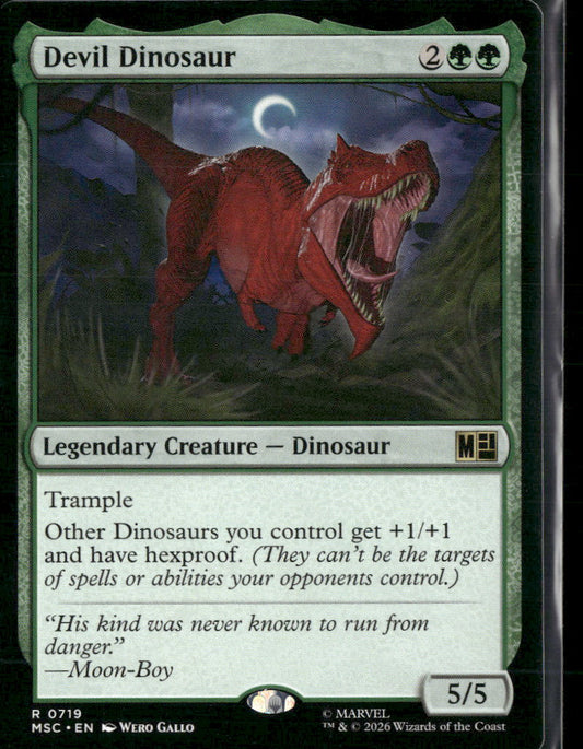 Commander: Marvel Super Heroes Devil Dinosaur #719