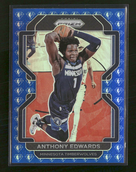2021-22 Panini Prizm NBA 75th Anniversary Anthony Edwards #37