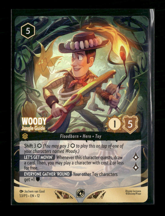 Disney Lorcana Promo Cards Woody #53
