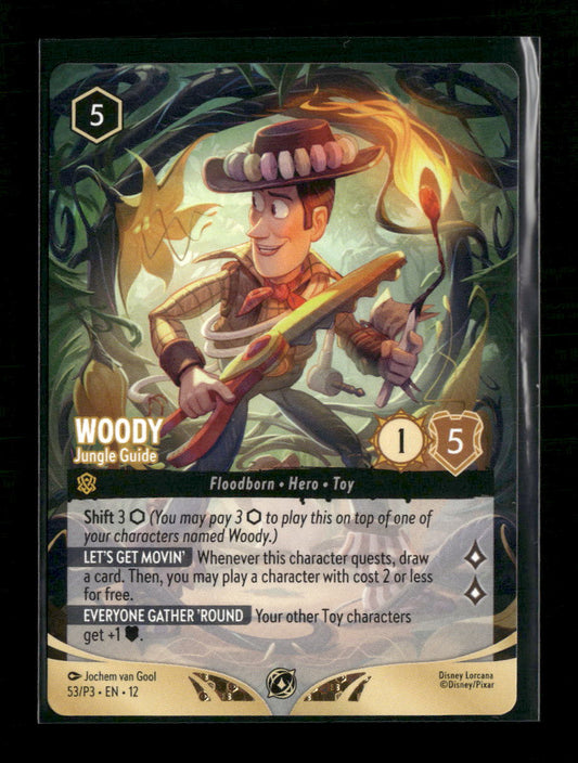 Disney Lorcana Promo Cards Woody #53