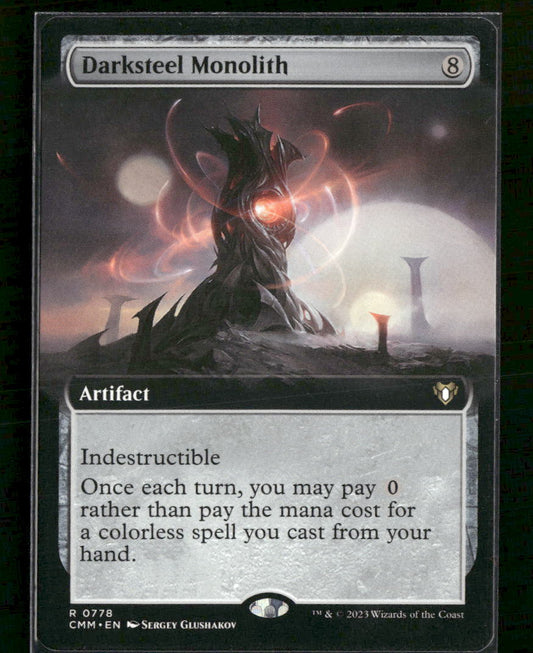 Commander Masters Darksteel Monolith (Extended Art) #778