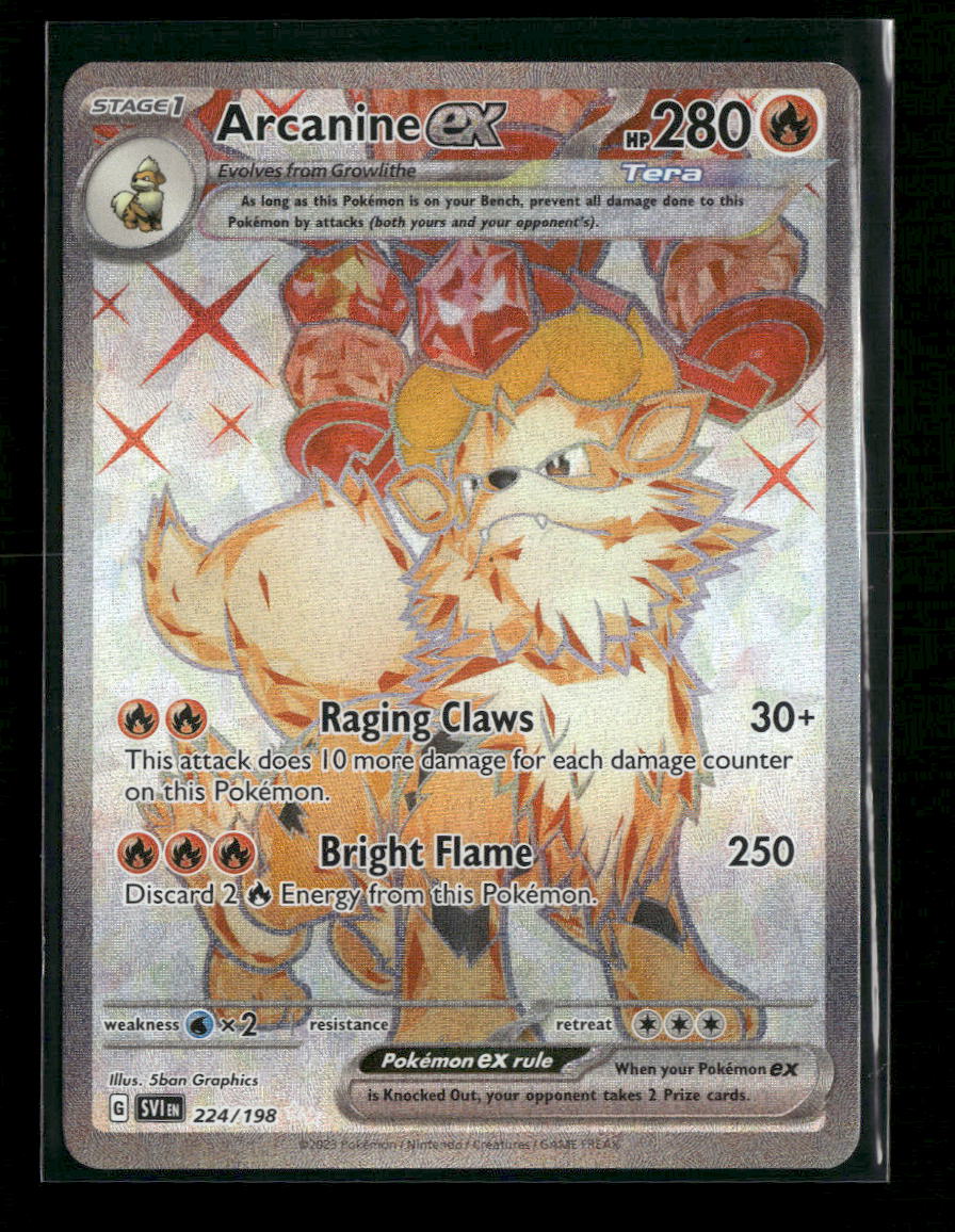 SV01: Scarlet & Violet Base Set Arcanine ex #224/198