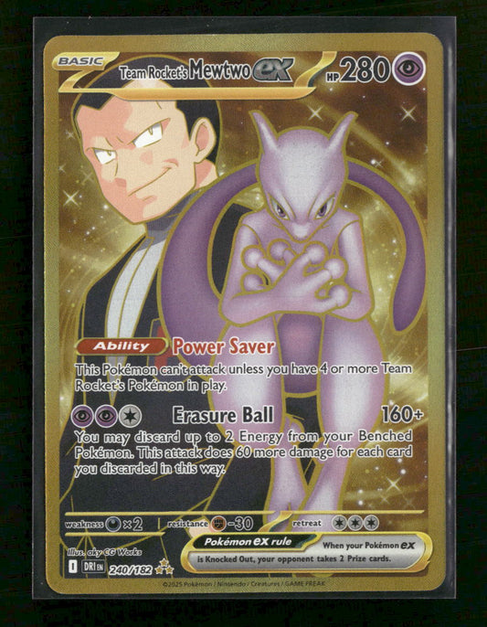 SV10: Destined Rivals Team Rocket's Mewtwo ex #240/182