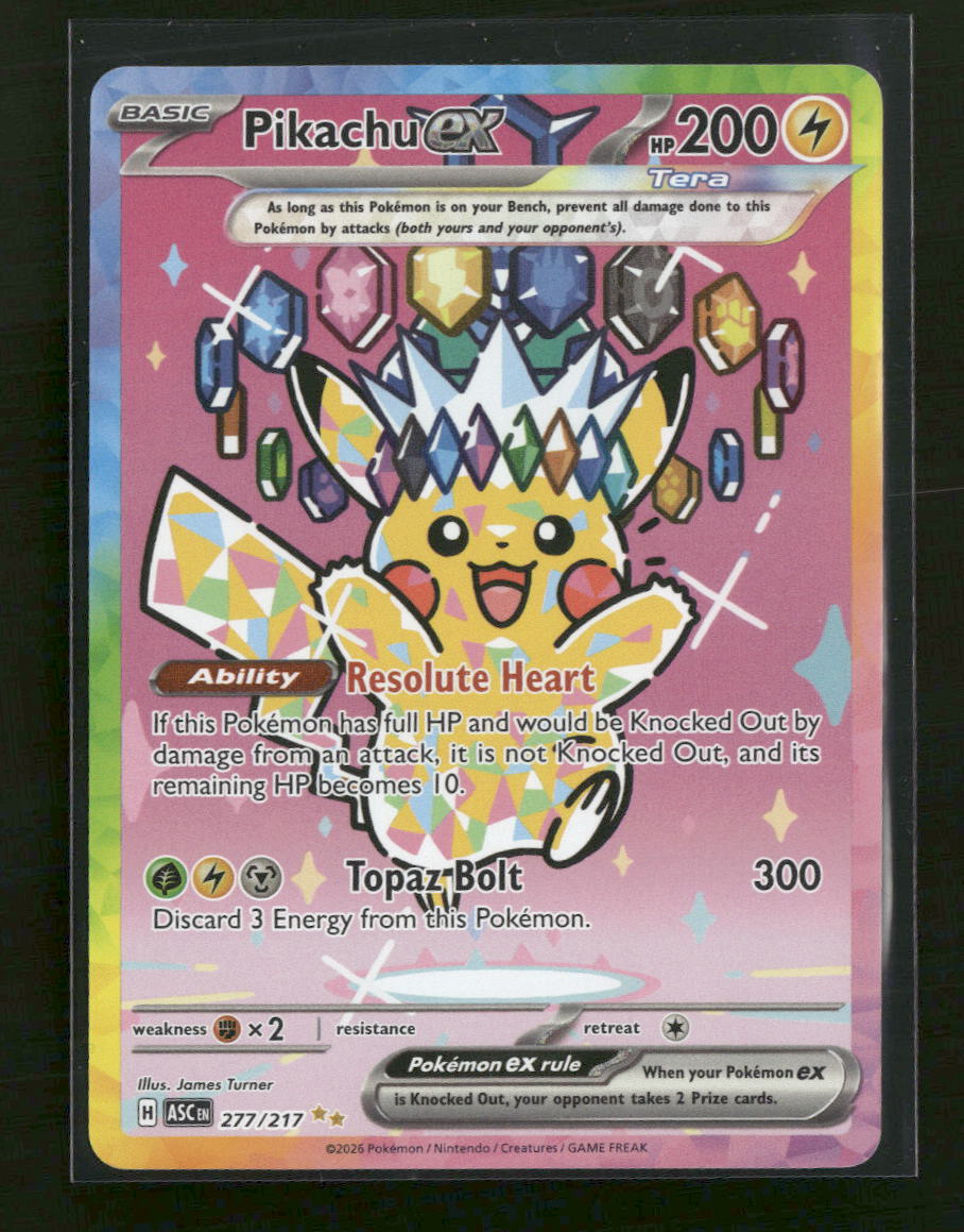 ME: Ascended Heroes Pikachu ex #277/217