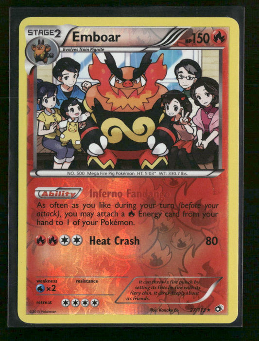 Legendary Treasures Emboar Reverse Holo #27/113