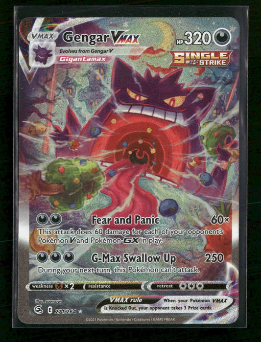 SWSH08: Fusion Strike Gengar VMAX (Alternate Art Secret) #271/264