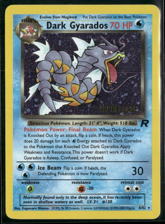 WoTC Promo Dark Gyarados (Prerelease) #08/82
