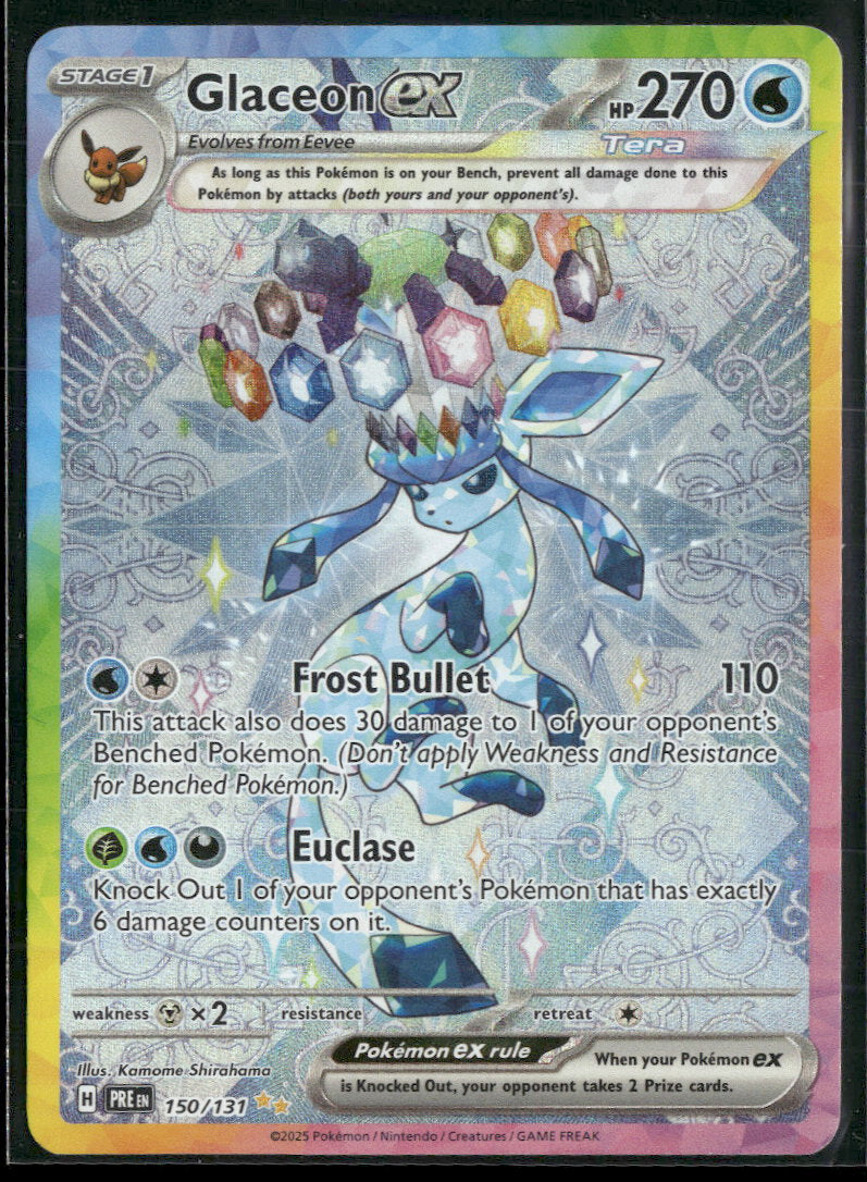 SV: Prismatic Evolutions Glaceon ex #150/131