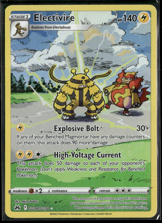 SWSH: Crown Zenith: Galarian Gallery Electivire #GG08/GG70