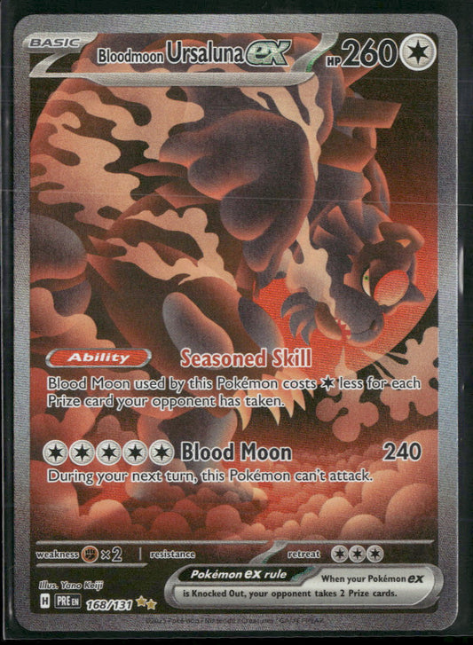 SV: Prismatic Evolutions Bloodmoon Ursaluna ex #168/131