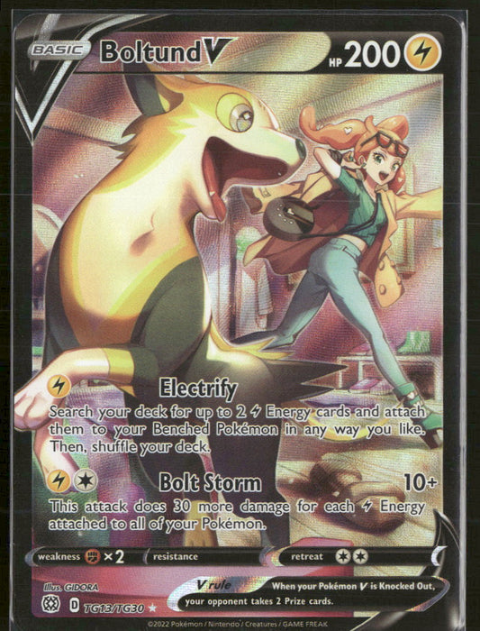 SWSH09: Brilliant Stars Trainer Gallery Boltund V #TG13/TG30