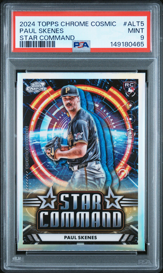 2024 Topps Cosmic Chrome Star Command Paul Skenes 9 PSA #ALT5