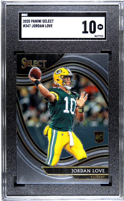2020 Panini Select Jordan Love 10 SGC #347