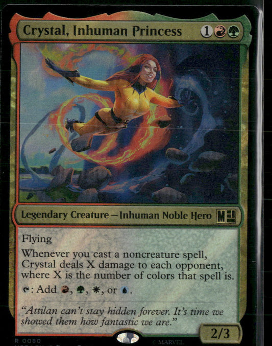 Commander: Marvel Super Heroes Crystal, Inhuman Princess (Surge Foil) #80