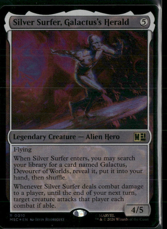 Commander: Marvel Super Heroes Silver Surfer, Galactus's Herald (Surge Foil) #10